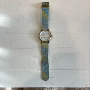 Timex Indiglo TW2P0100 Unisex Analog Watch Gold Case White Dial 38 mm